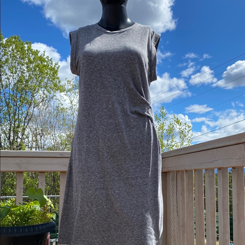 Bench Gray Sleeveless Sheath Mini Dress